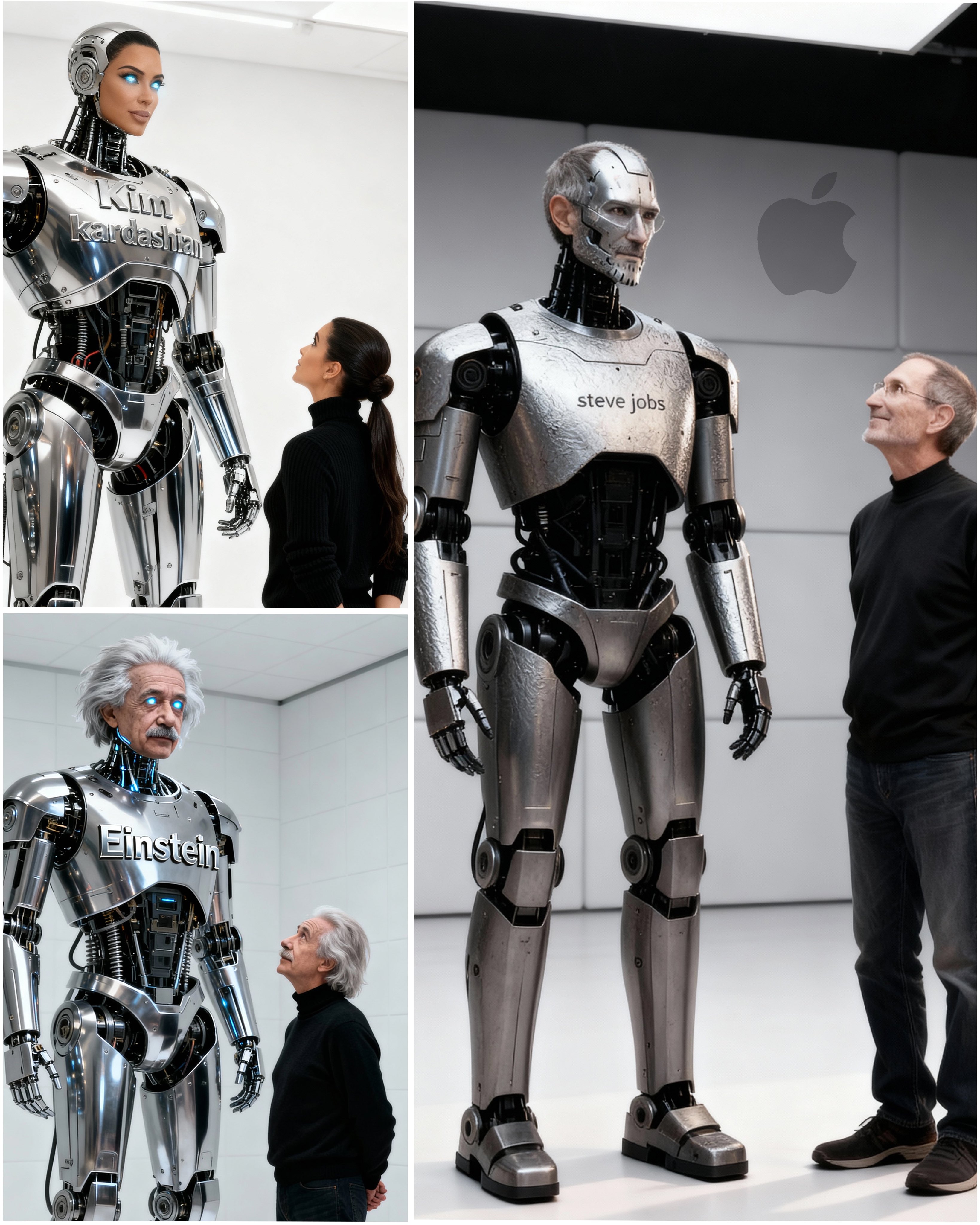 未来已来:高逼真金属机器人与人类的新纪元