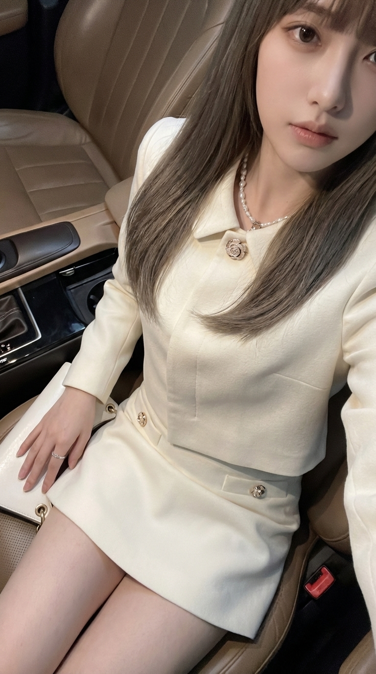 车内静谧奢华瞬间：高角度镜头下的优雅与自信